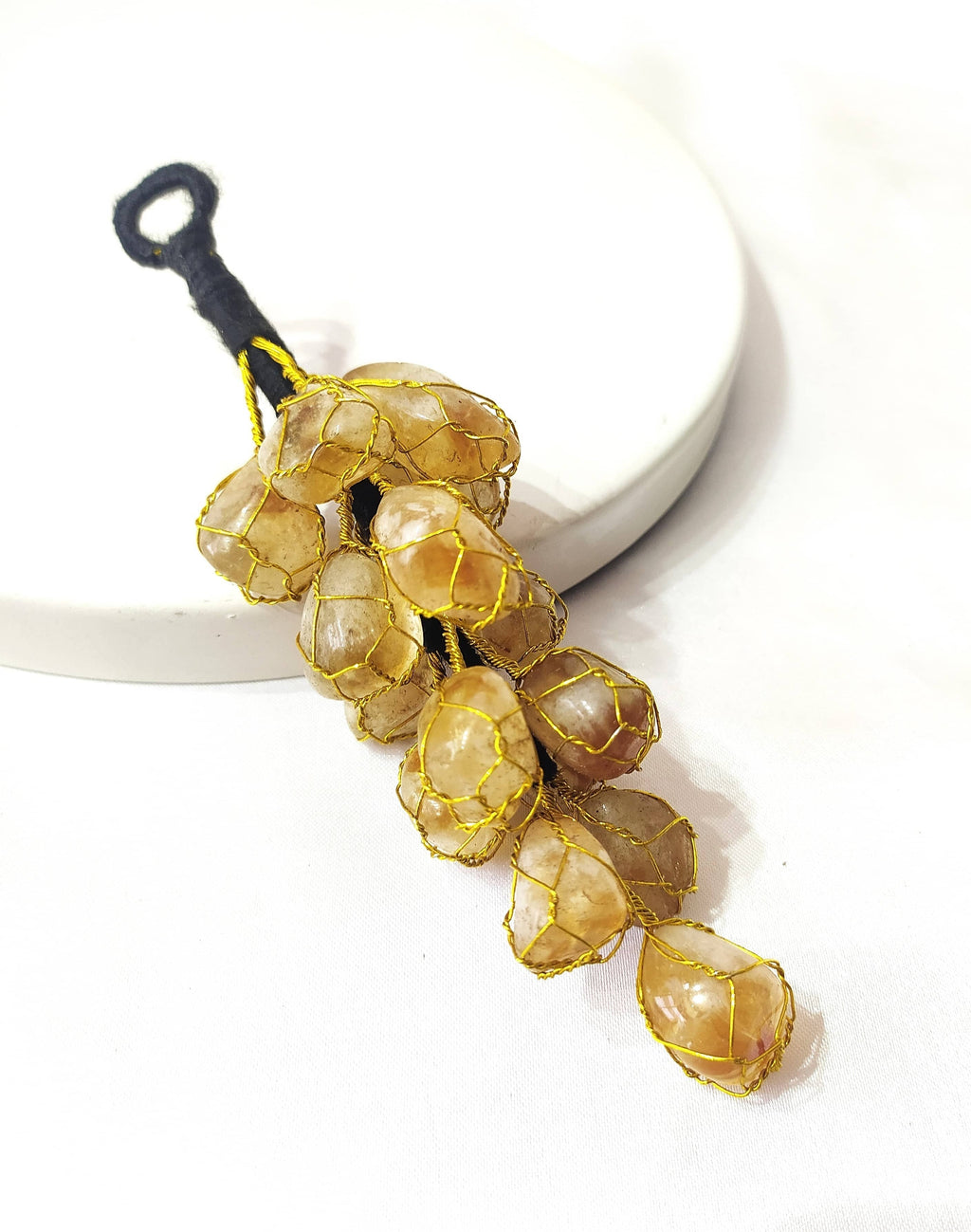 Natural Citrine Crystal Hanger | Citrine Hanger | Car Hanger