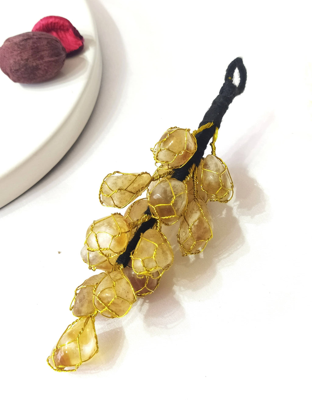 Natural Citrine Crystal Hanger | Citrine Hanger | Car Hanger