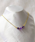 Raw Amethyst Crystal Necklace, Raw Amethyst Necklace