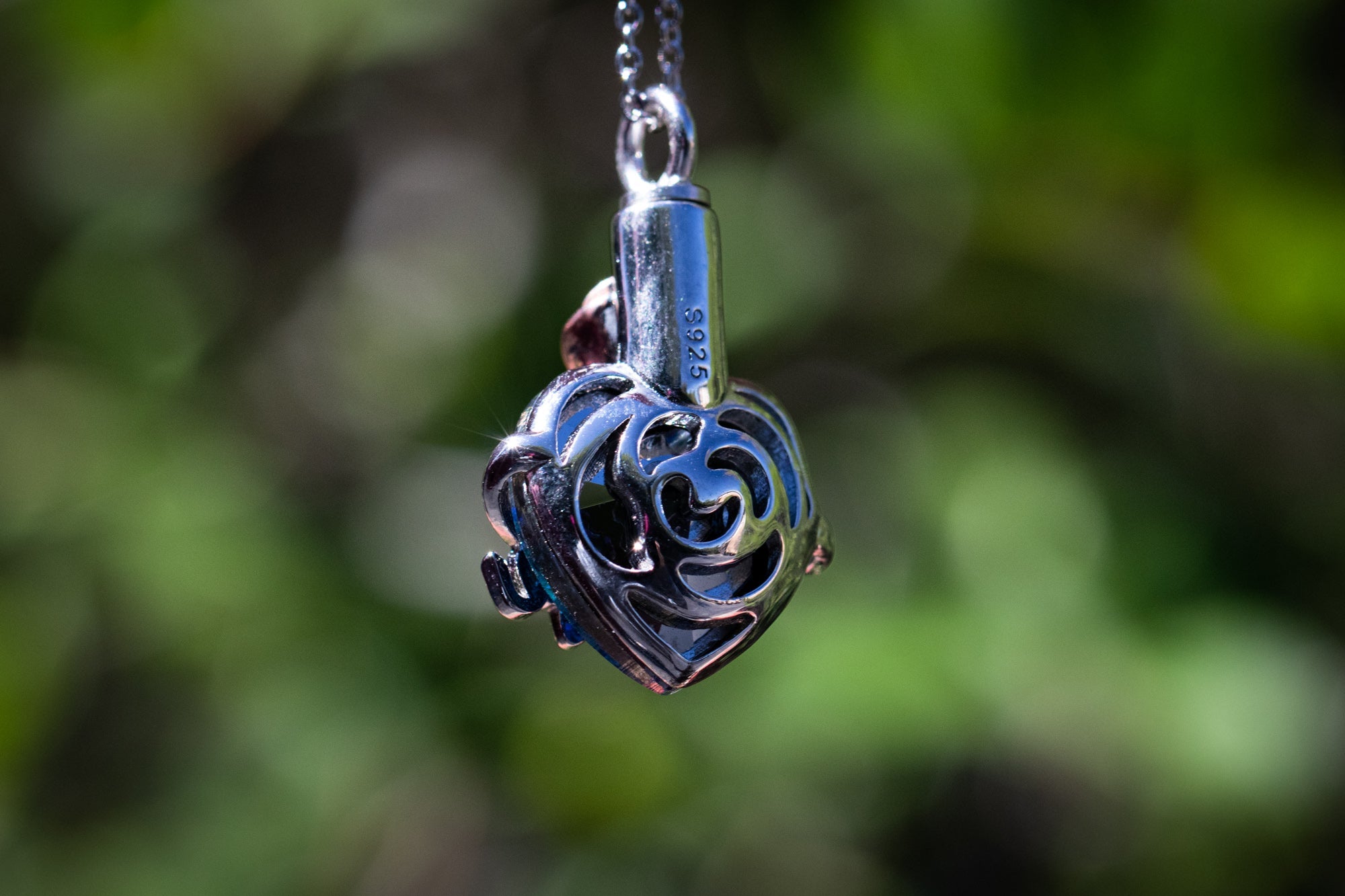 Crystal Love Urn Necklace