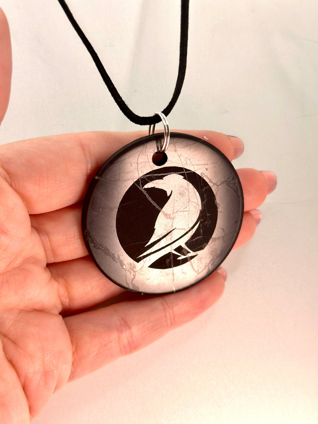 SENDING RAVENS SPECIAL EDITION SHUNGITE PENDANTS! - Available Now! - EMF Protection - Hand Cut Genuine Natural Shungite Pendant High Quality Black Lustrous Gemstone from Russia
