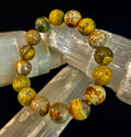🐝 Bumble Bee Jasper Statement Bracelet – Rare Natural Gemstone | Limited Supply | Three Bead Sizes