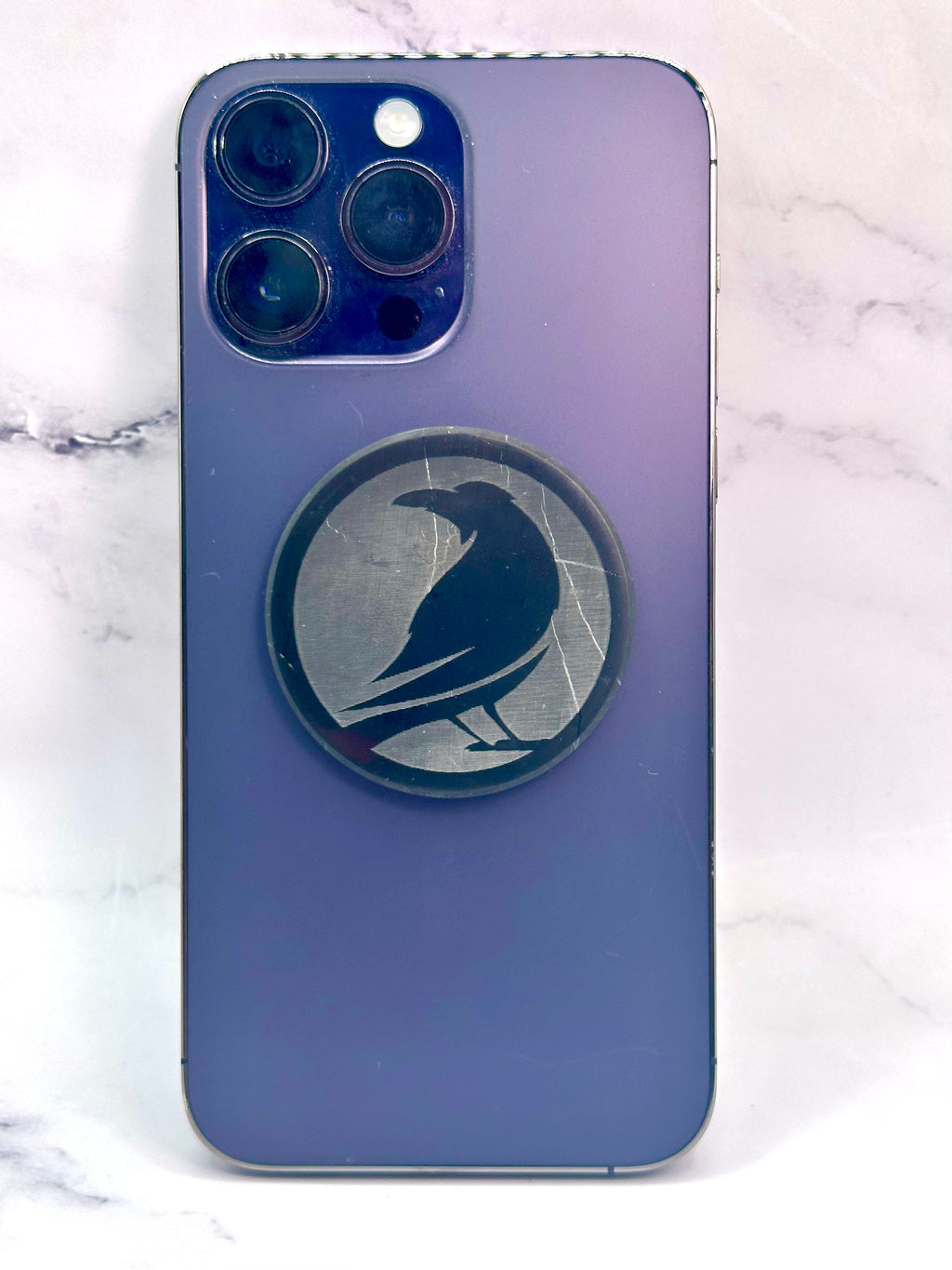 SENDING RAVENS SPECIAL EDITION SHUNGITE ROUND PHONE PLATES! - EMF Protection - Hand Cut Genuine Natural Shungite Phone Plate High Quality Black Lustrous Gemstone from Russia