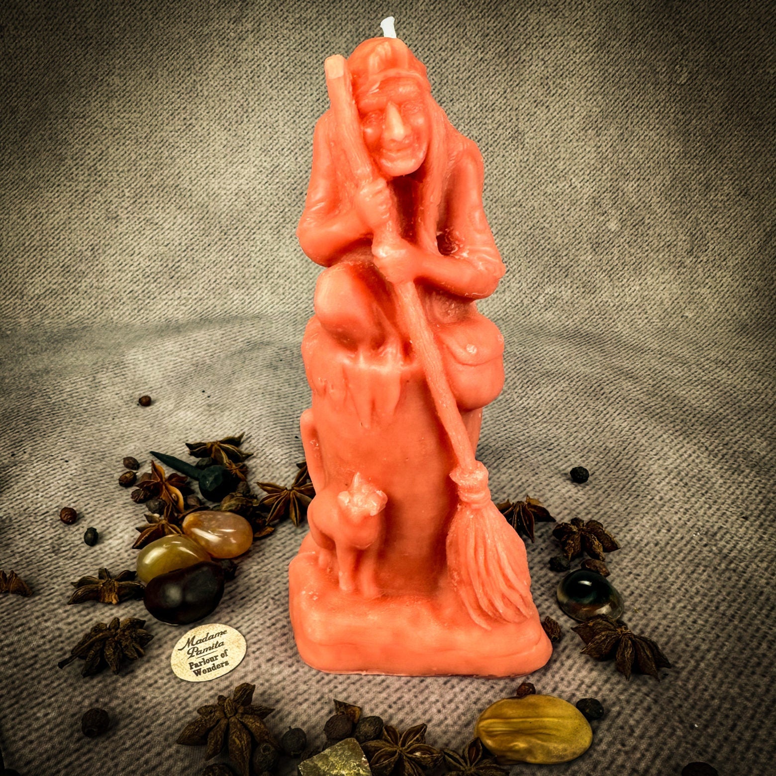 Beeswax Baba Yaga Spell Candle - Wisdom, Protection & Wild Power | Beeswax Candle | Wiccan Center