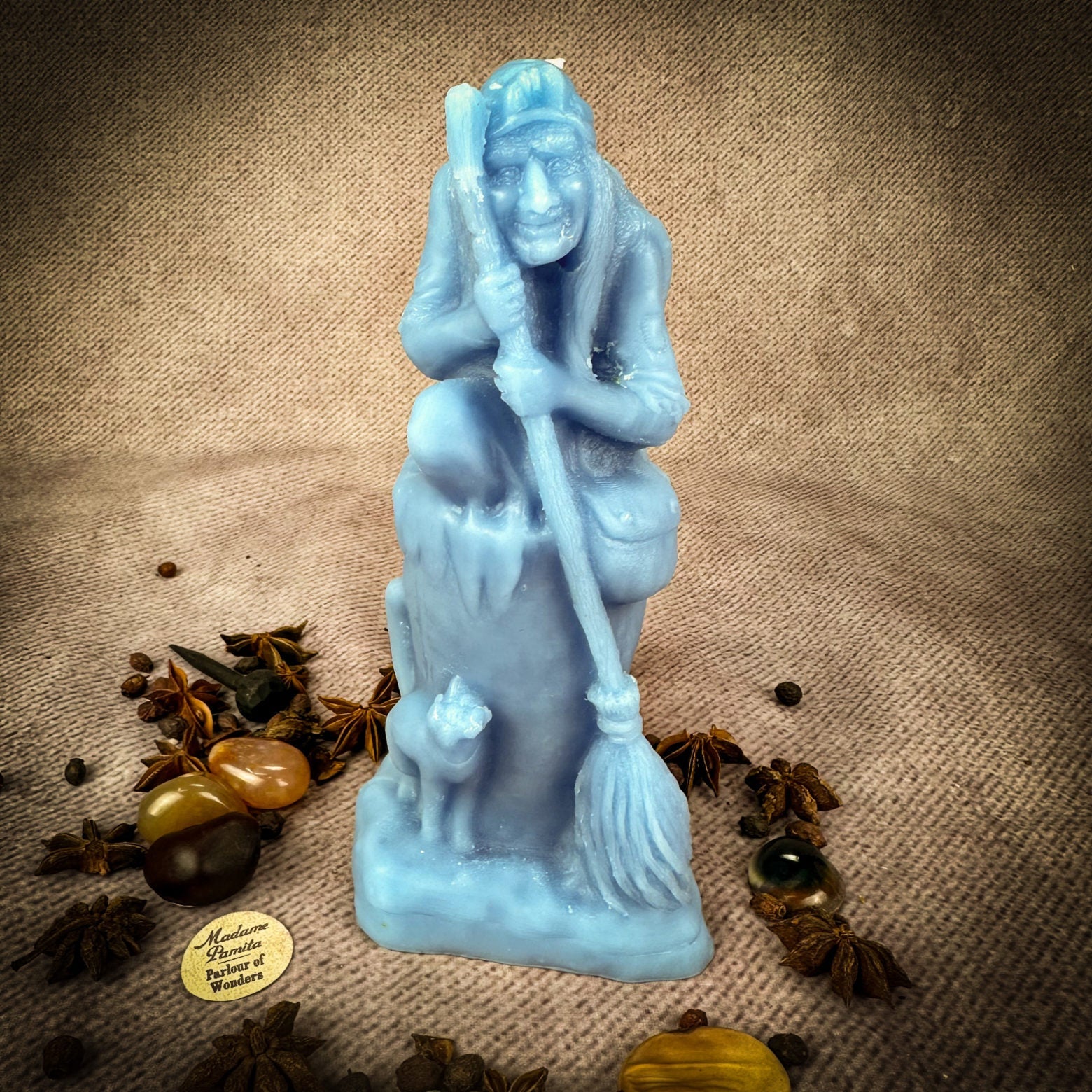 Beeswax Baba Yaga Spell Candle - Wisdom, Protection & Wild Power | Beeswax Candle | Wiccan Center