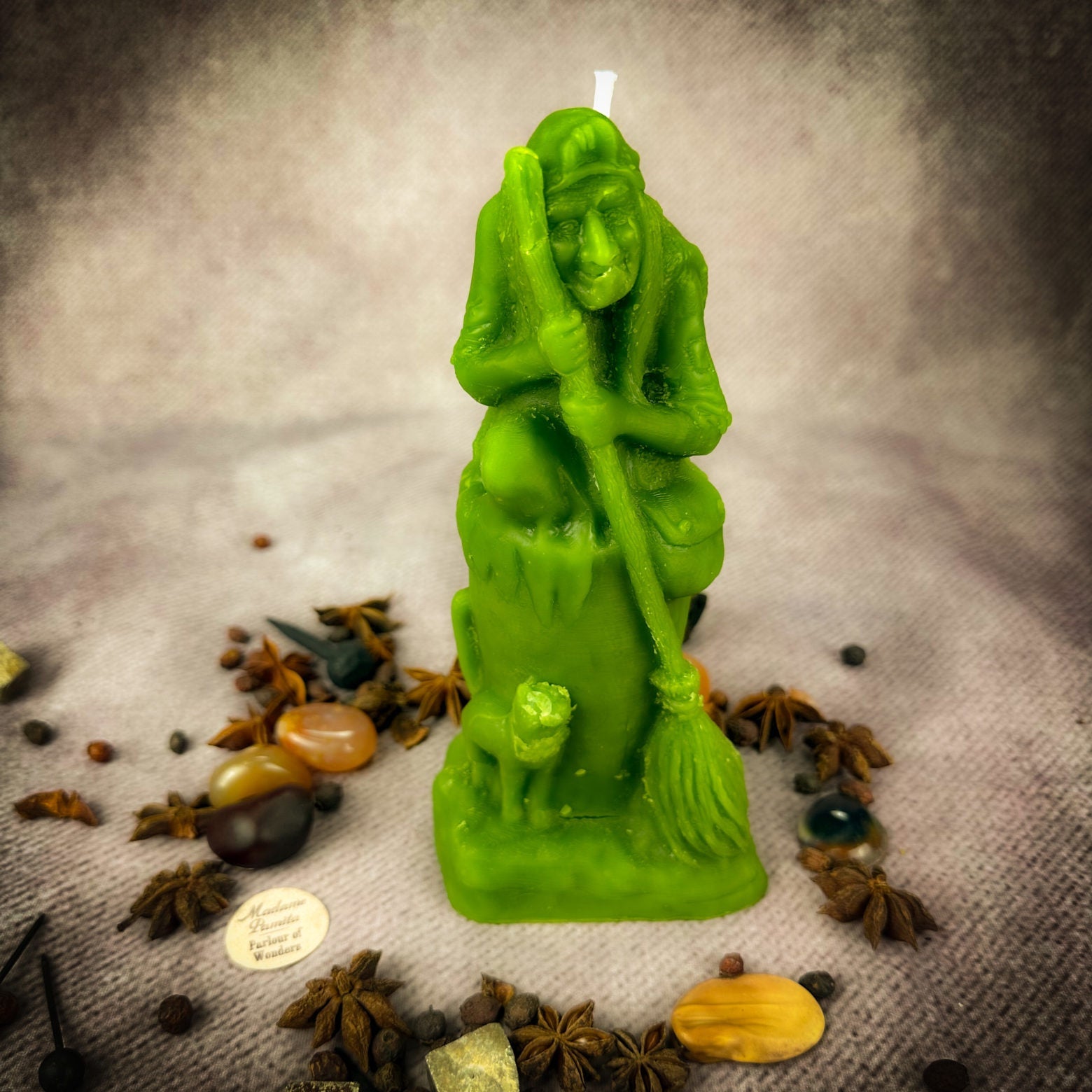 Beeswax Baba Yaga Spell Candle - Wisdom, Protection & Wild Power | Beeswax Candle | Wiccan Center