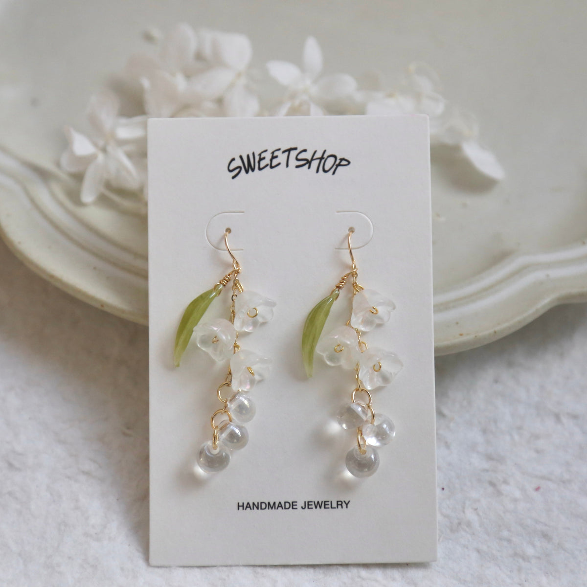 SALE - Lily Of The Valley Earrings