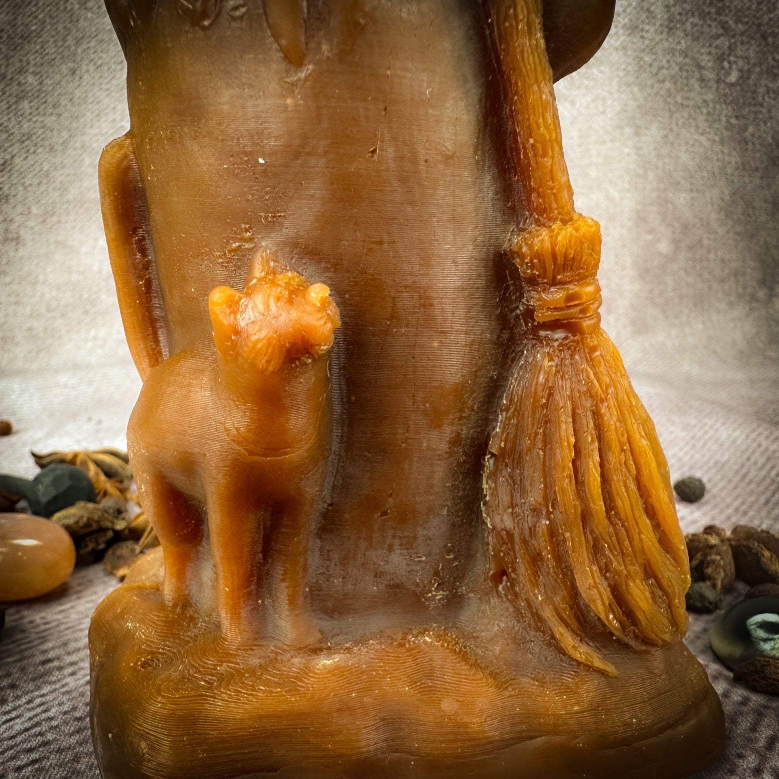 Beeswax Baba Yaga Spell Candle - Wisdom, Protection & Wild Power | Beeswax Candle | Wiccan Center