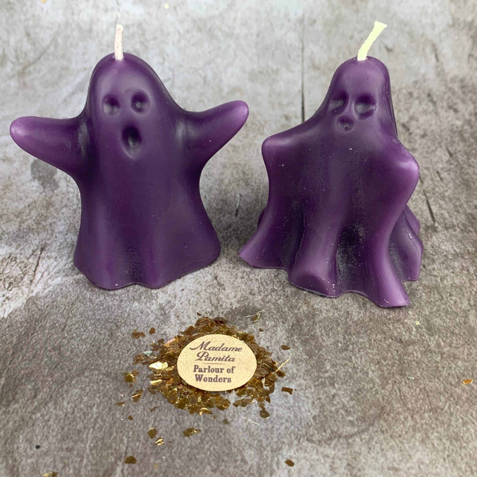 Beeswax Wishing Ghosts Spell Candle Set - Spirit Guide & Ancestor Magic | Beeswax Candle | Wiccan Center