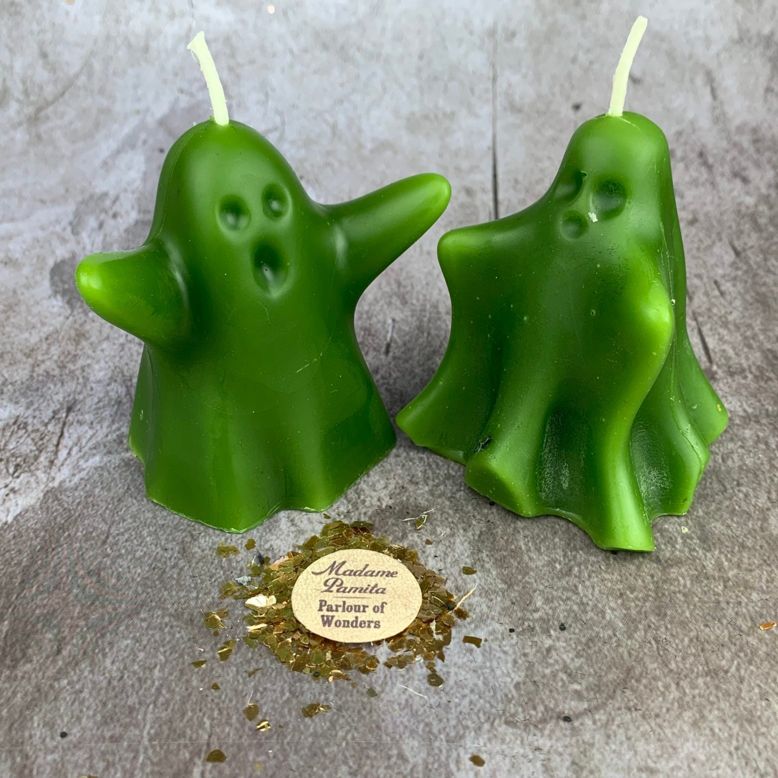Beeswax Wishing Ghosts Spell Candle Set - Spirit Guide & Ancestor Magic | Beeswax Candle | Wiccan Center