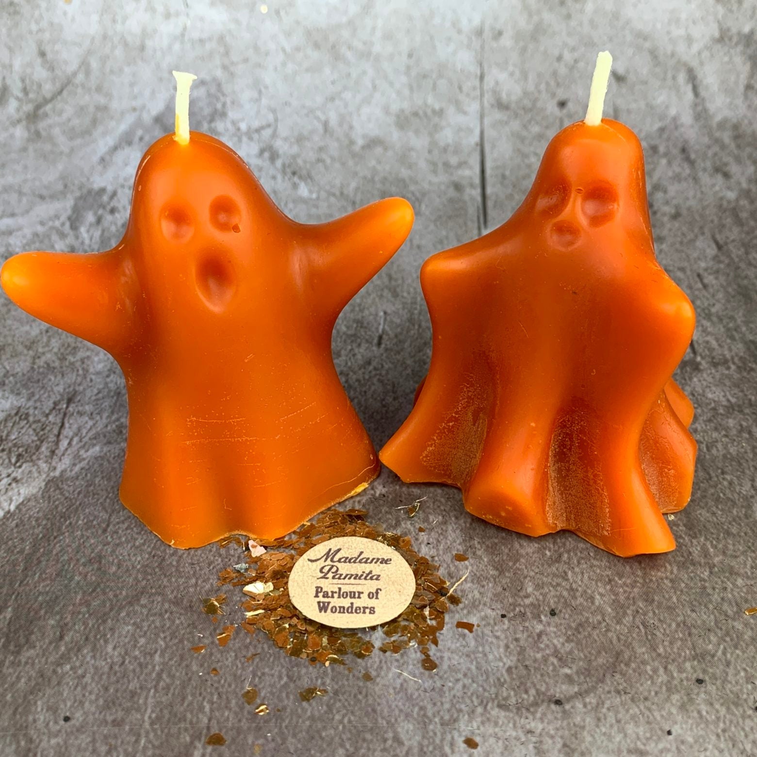 Beeswax Wishing Ghosts Spell Candle Set - Spirit Guide & Ancestor Magic | Beeswax Candle | Wiccan Center