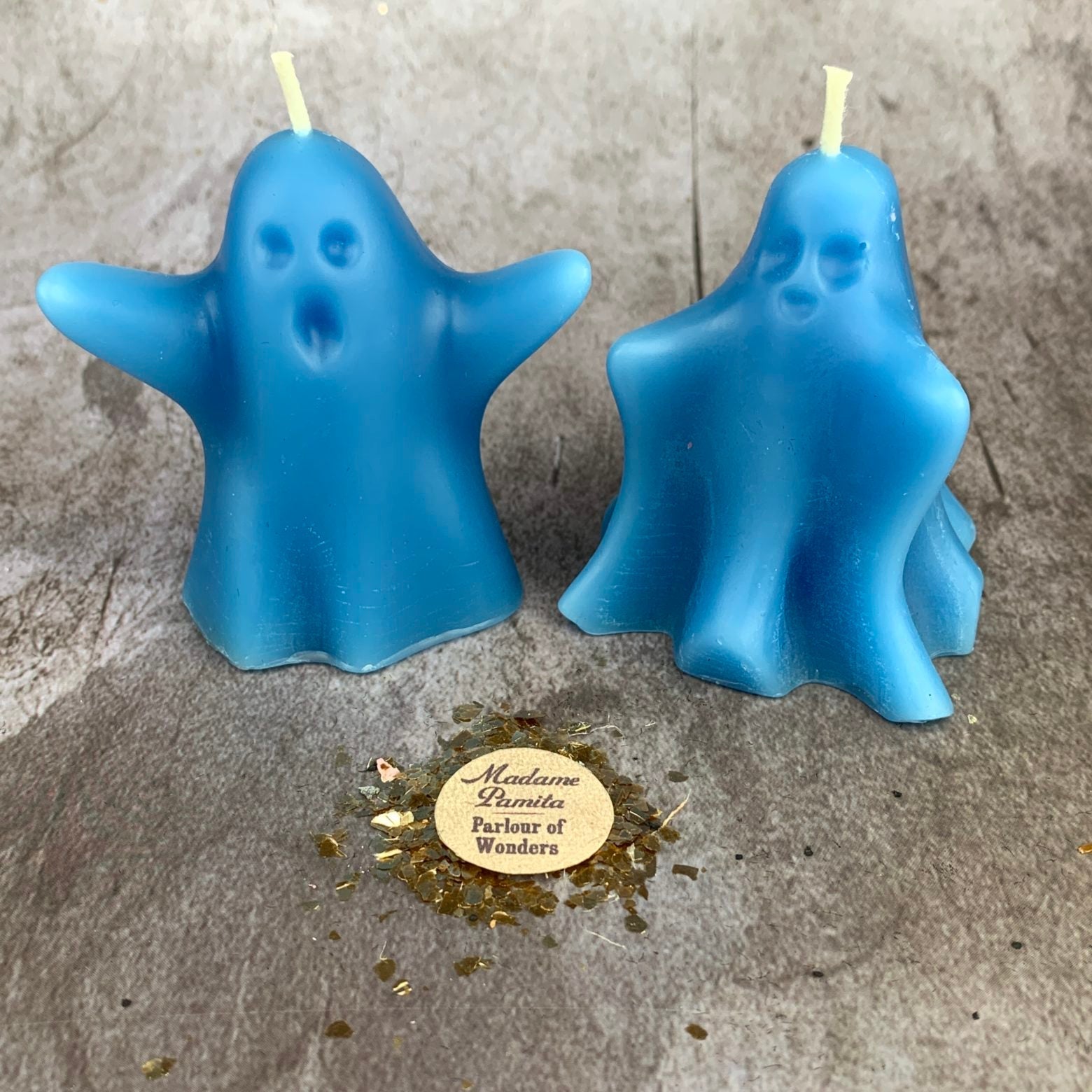 Beeswax Wishing Ghosts Spell Candle Set - Spirit Guide & Ancestor Magic | Beeswax Candle | Wiccan Center