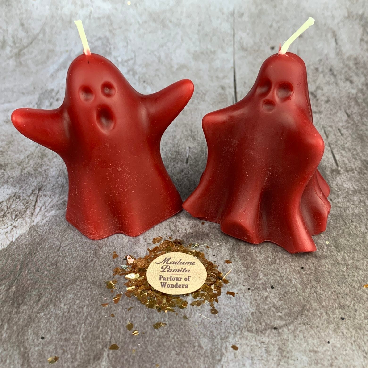 Beeswax Wishing Ghosts Spell Candle Set - Spirit Guide & Ancestor Magic | Beeswax Candle | Wiccan Center