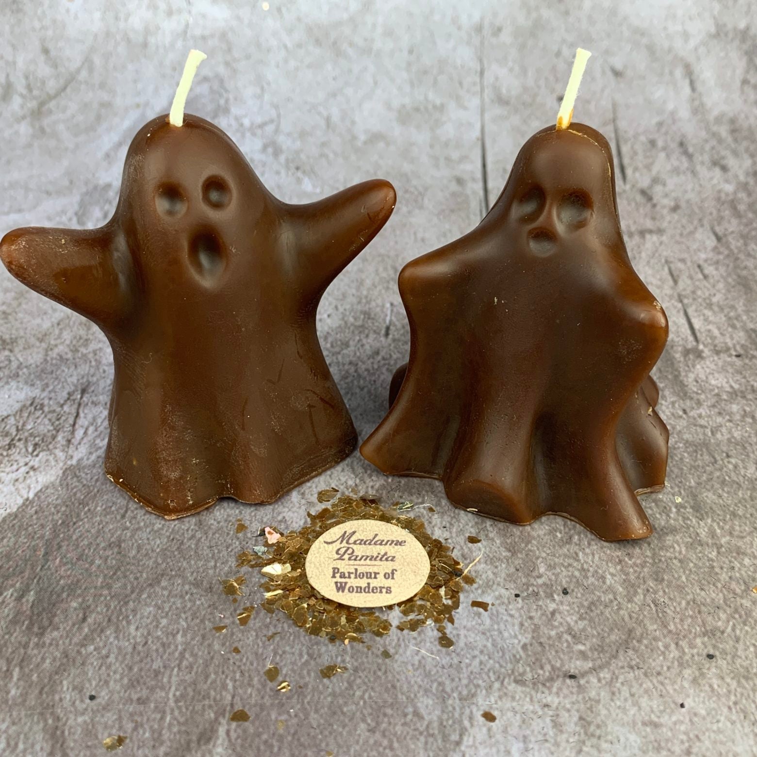 Beeswax Wishing Ghosts Spell Candle Set - Spirit Guide & Ancestor Magic | Beeswax Candle | Wiccan Center