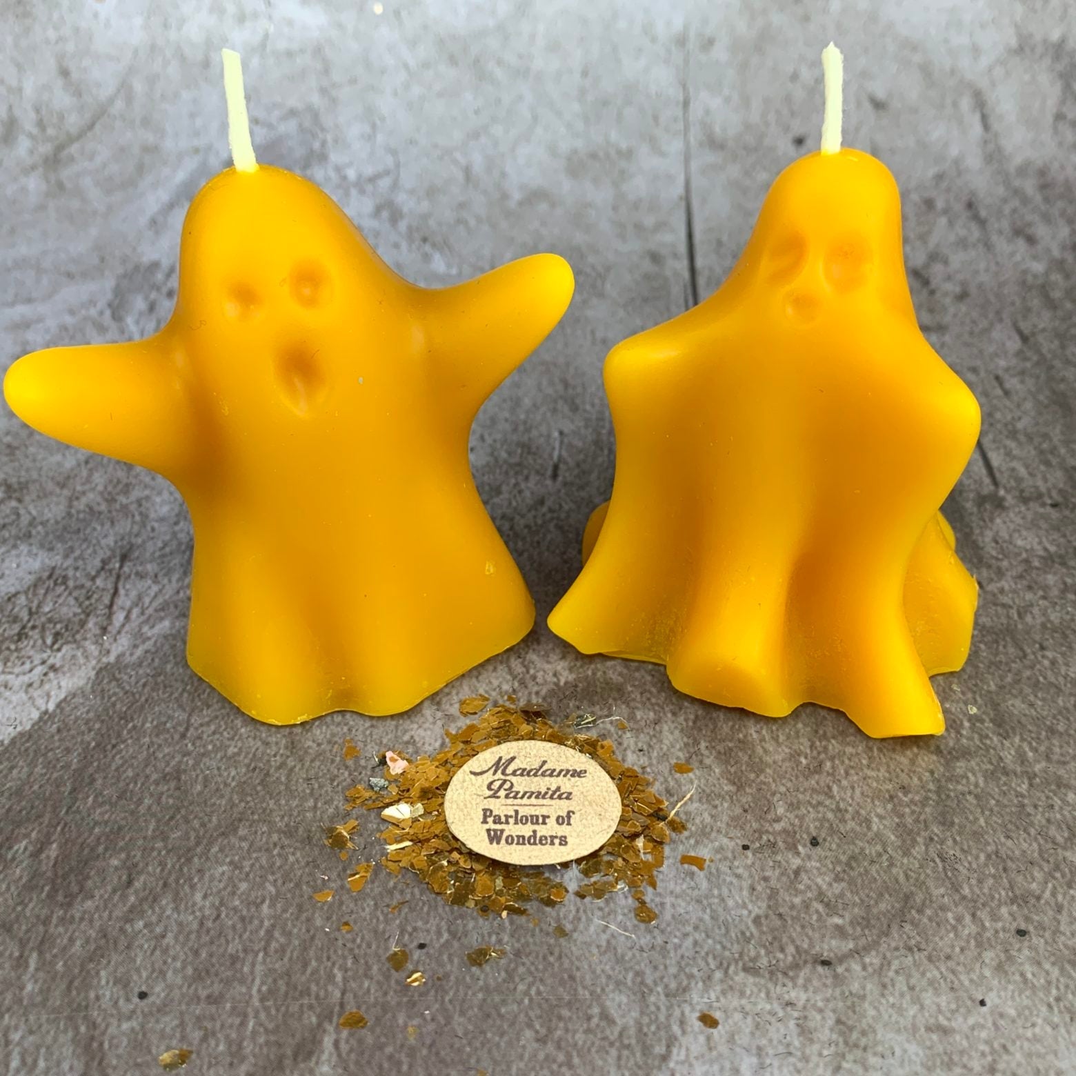 Beeswax Wishing Ghosts Spell Candle Set - Spirit Guide & Ancestor Magic | Beeswax Candle | Wiccan Center