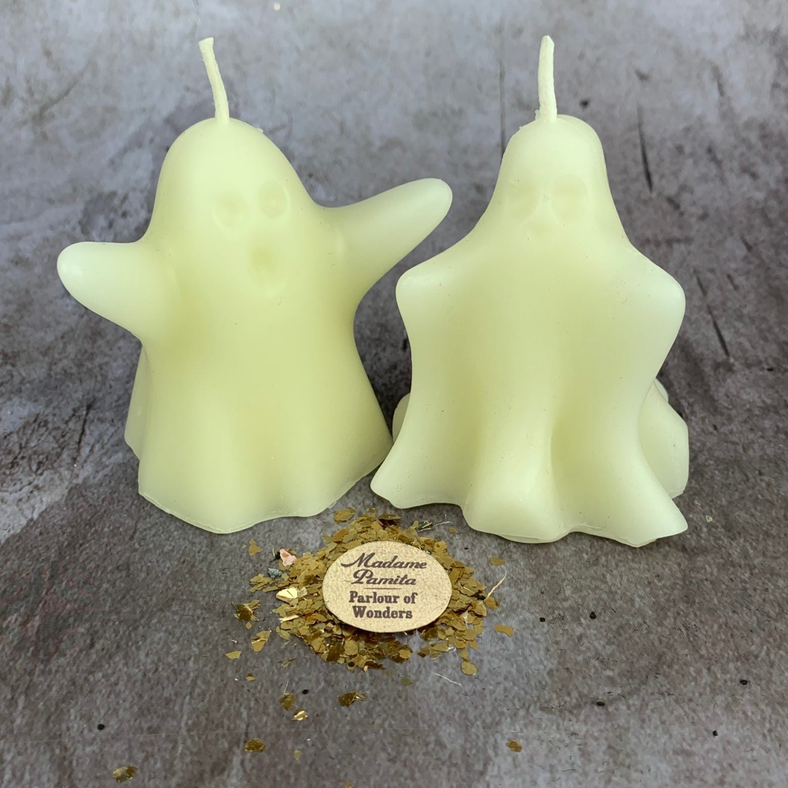 Beeswax Wishing Ghosts Spell Candle Set - Spirit Guide & Ancestor Magic | Beeswax Candle | Wiccan Center