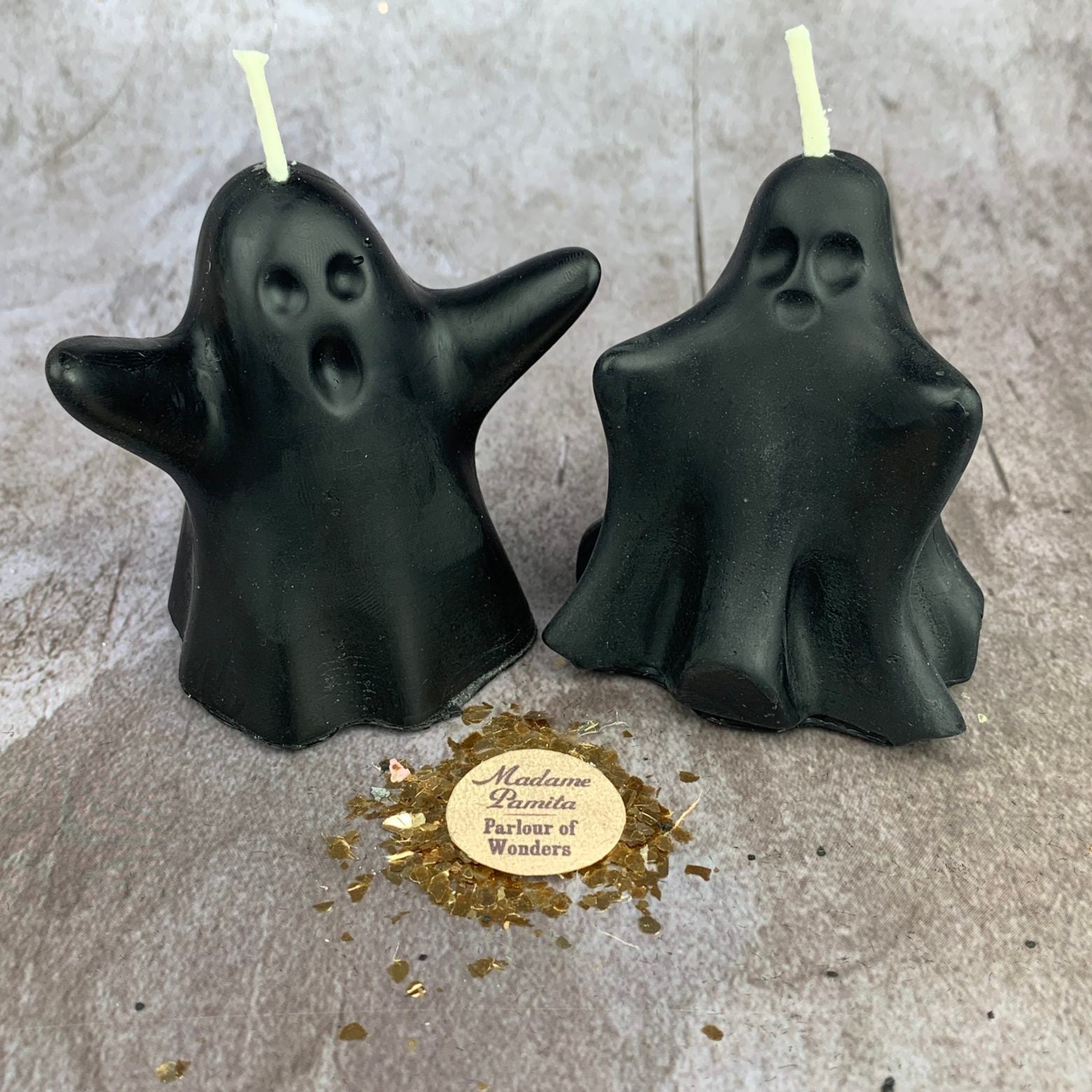Beeswax Wishing Ghosts Spell Candle Set - Spirit Guide & Ancestor Magic | Beeswax Candle | Wiccan Center