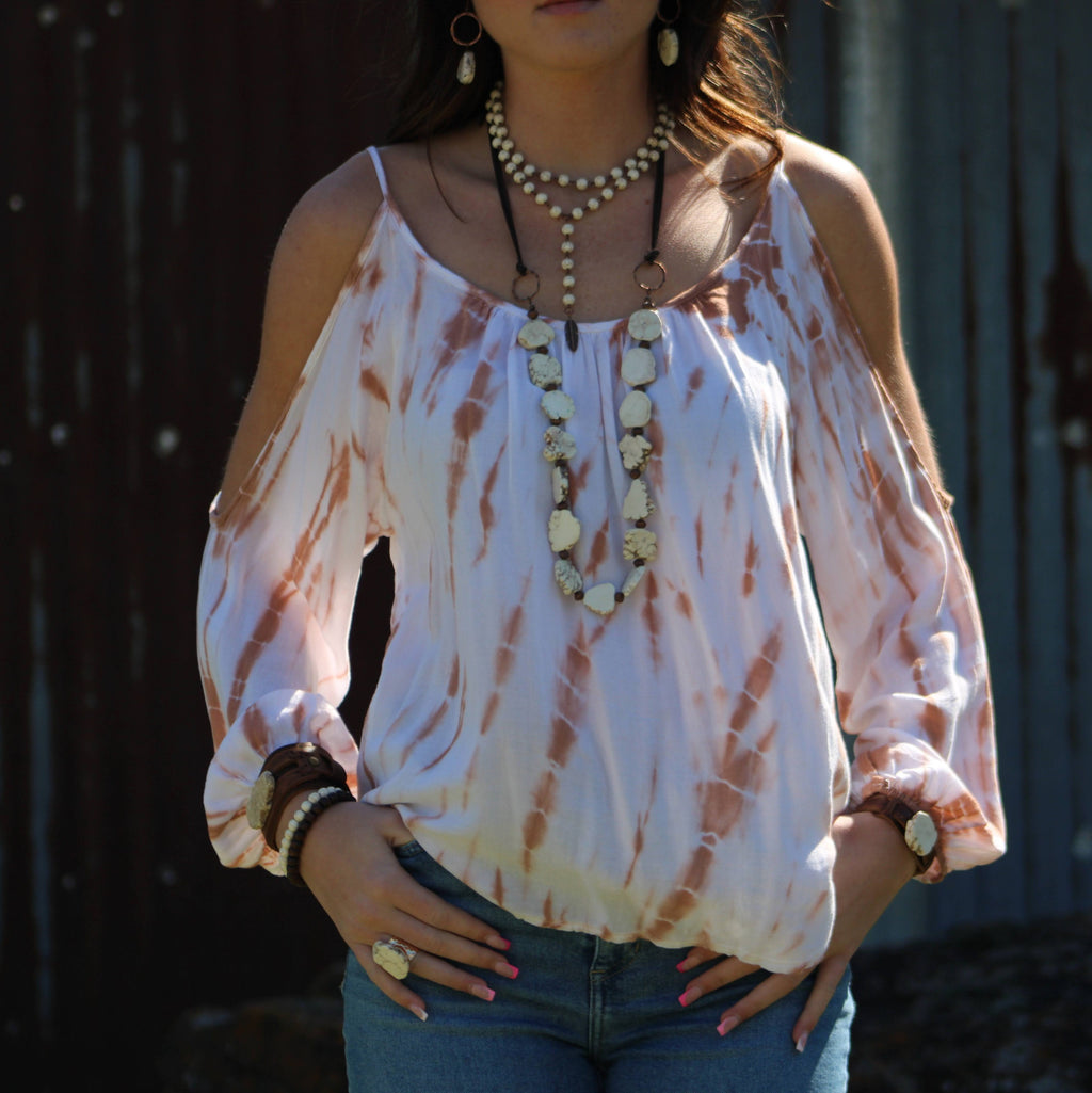 White Turquoise Slab Necklace with Leather Closure 228O | Necklace | Wiccan Center
