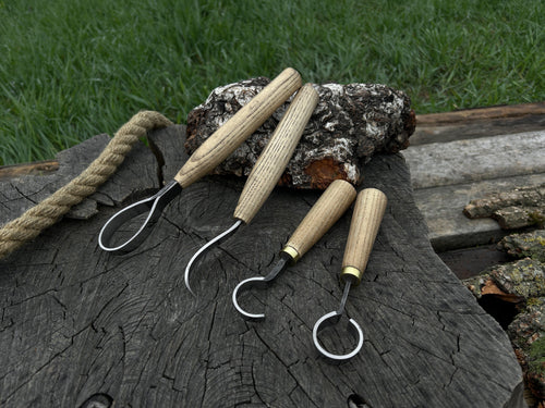 4-Piece Wood Carving Knife Set | Tool Sets | Wiccan Center
