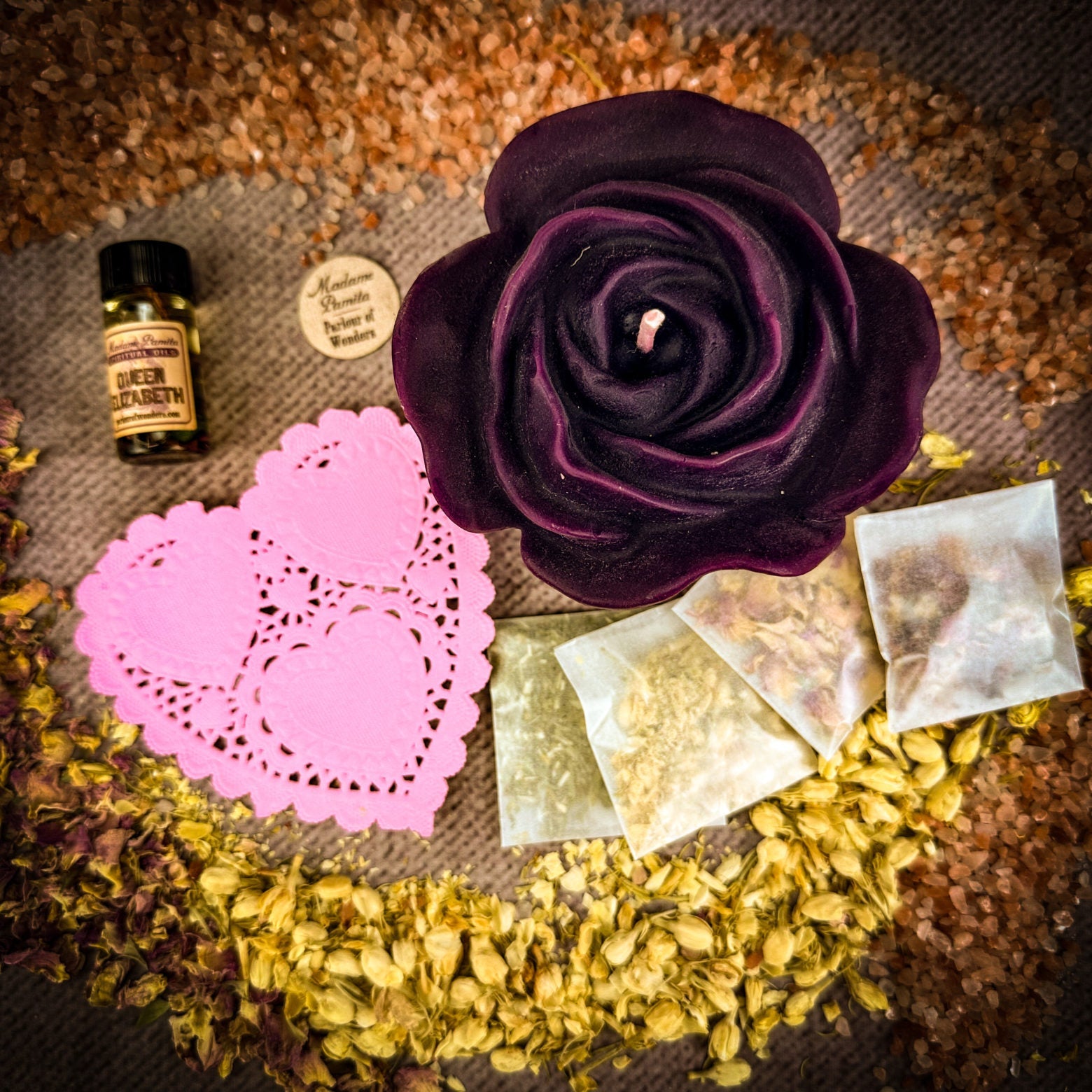 Rose Romance Candle Spell Kit - Love & Romance | Candle Spell Kit | Wiccan Center
