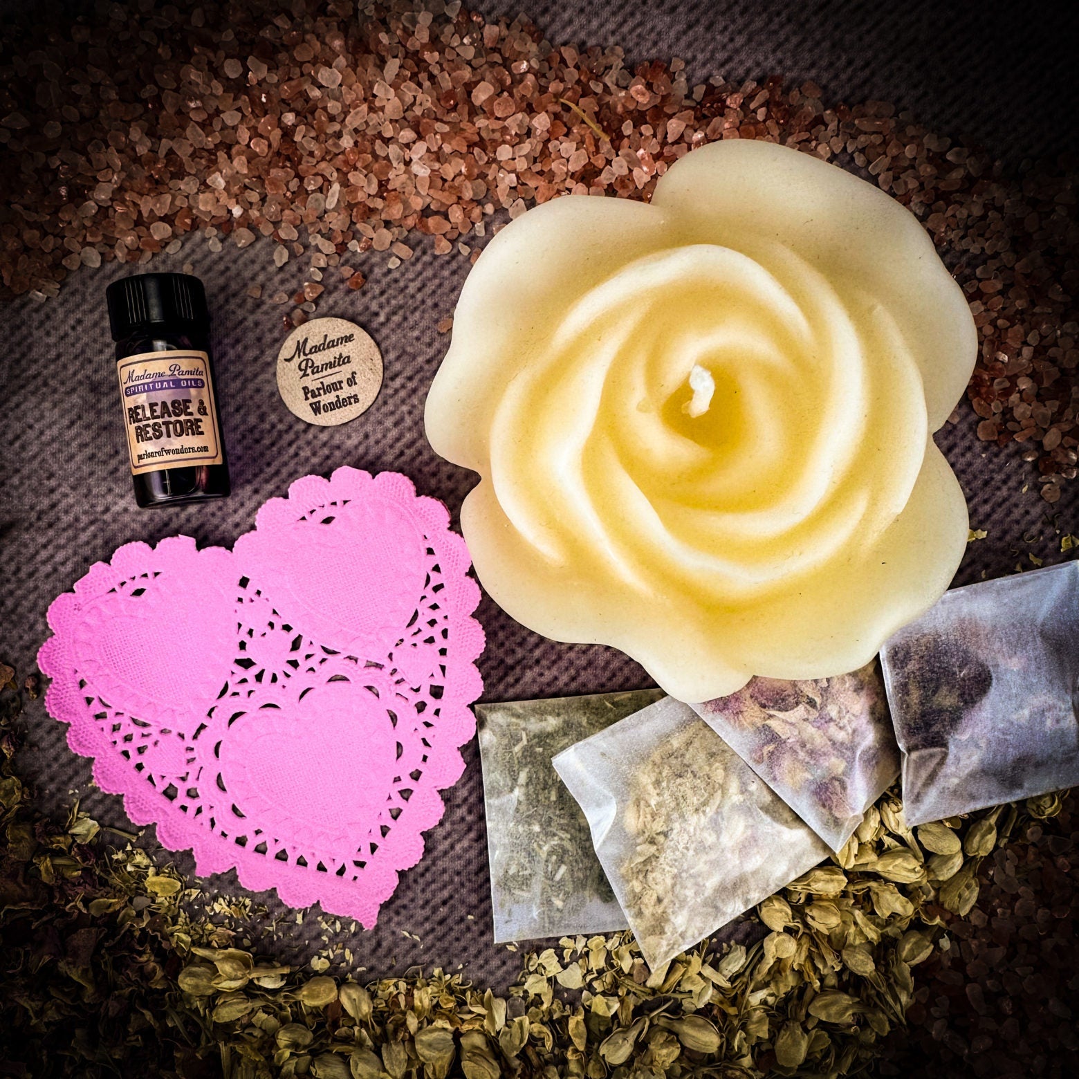 Rose Romance Candle Spell Kit - Love & Romance | Candle Spell Kit | Wiccan Center