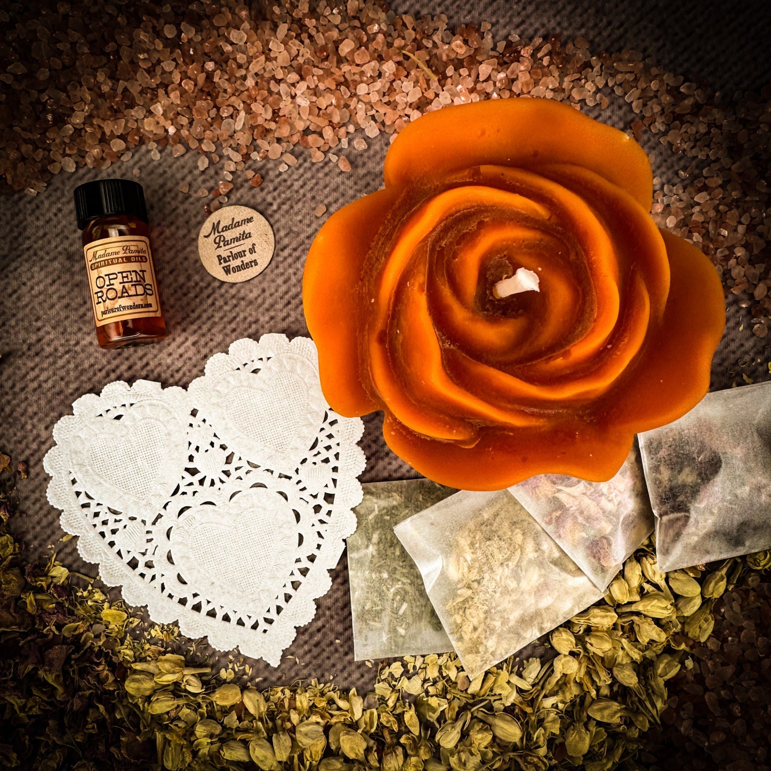 Rose Romance Candle Spell Kit - Love & Romance | Candle Spell Kit | Wiccan Center