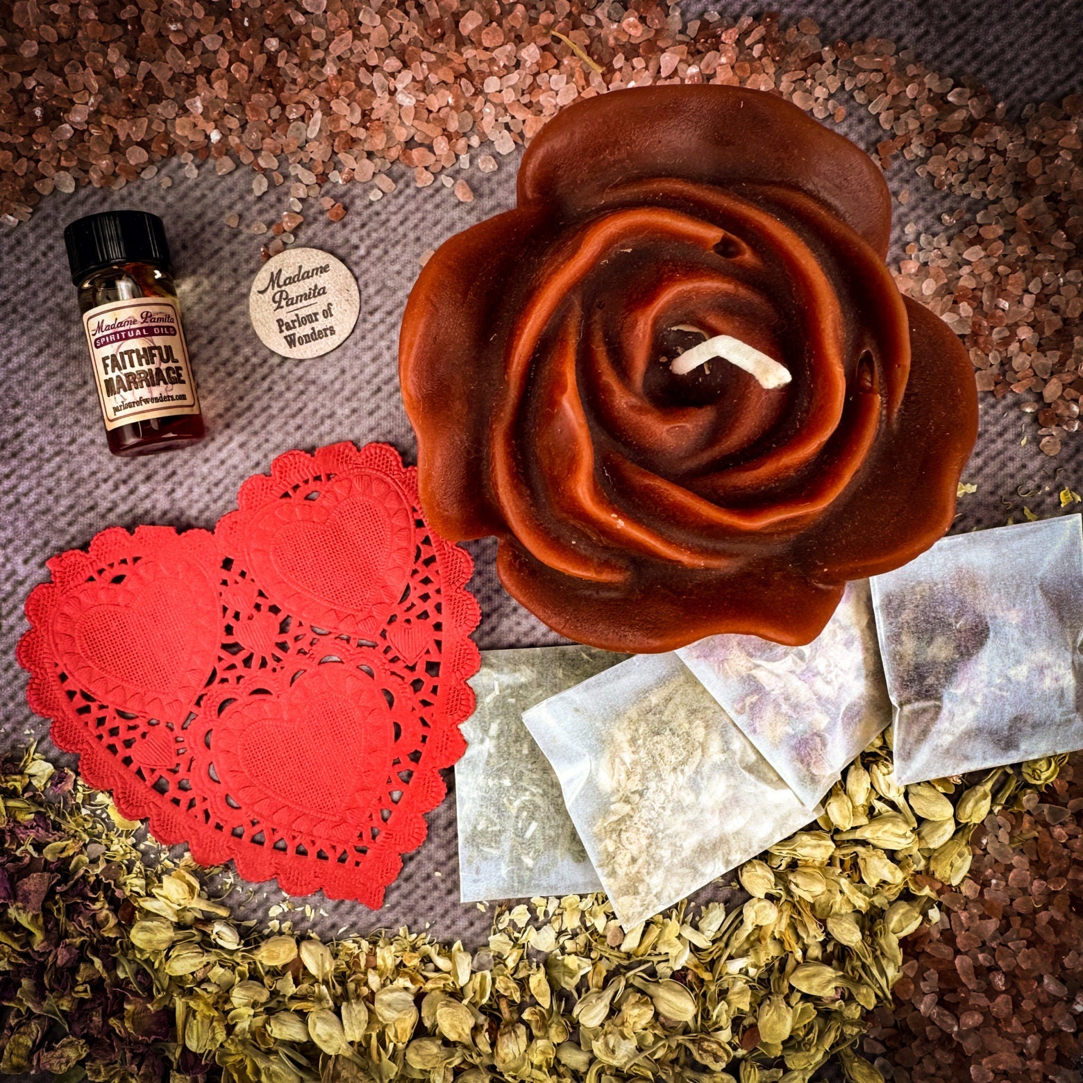 Rose Romance Candle Spell Kit - Love & Romance | Candle Spell Kit | Wiccan Center