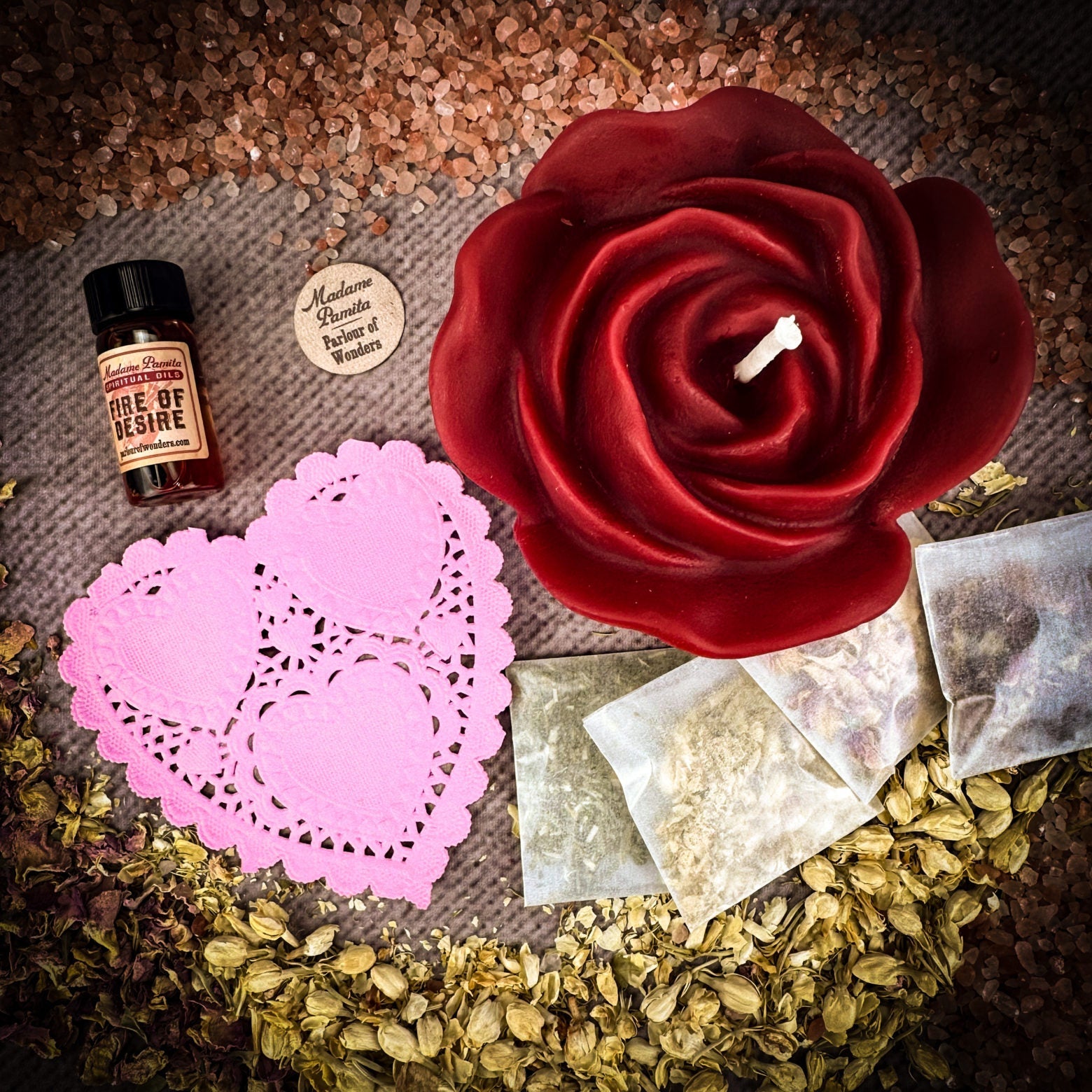 Rose Romance Candle Spell Kit - Love & Romance | Candle Spell Kit | Wiccan Center