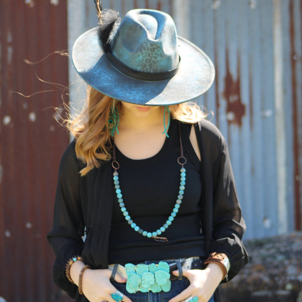 Large Turquoise Slab Belt Buckle 901f | Belt Buckle | Wiccan Center