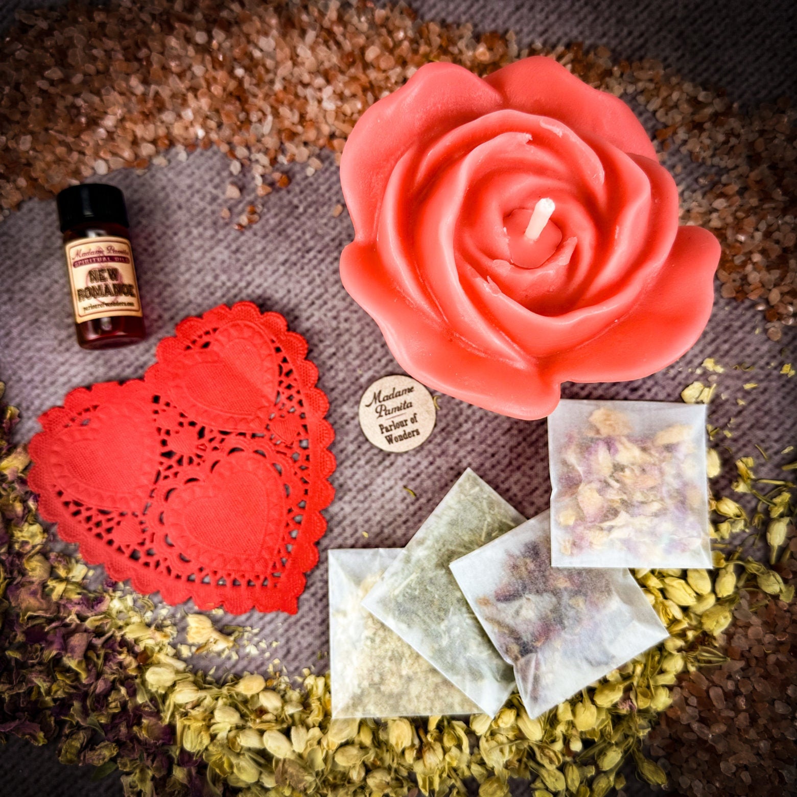 Rose Romance Candle Spell Kit - Love & Romance | Candle Spell Kit | Wiccan Center