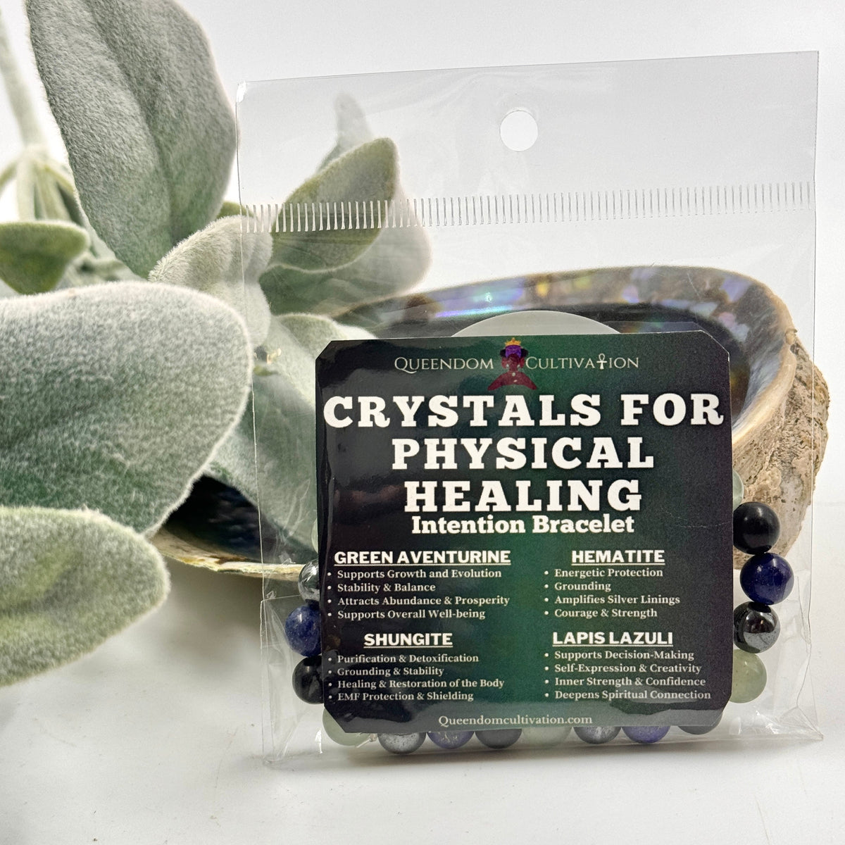 Crystals for Physical Healing Stretch Bracelet (8mm) | Bracelets | Wiccan Center