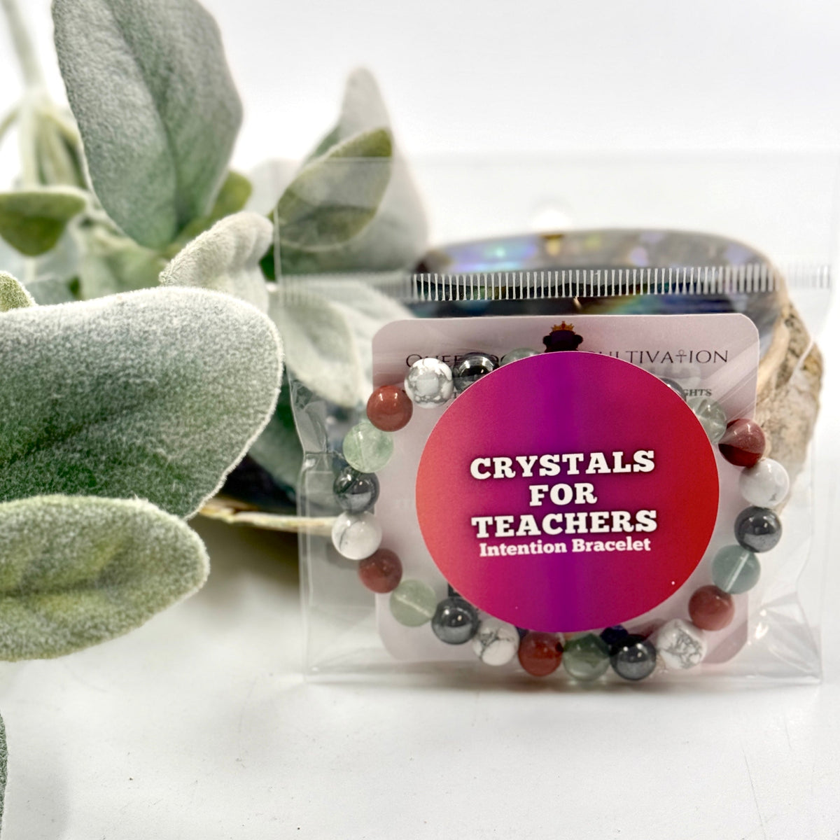 Crystals for Teachers Stretch Bracelet (8mm) | Bracelets | Wiccan Center