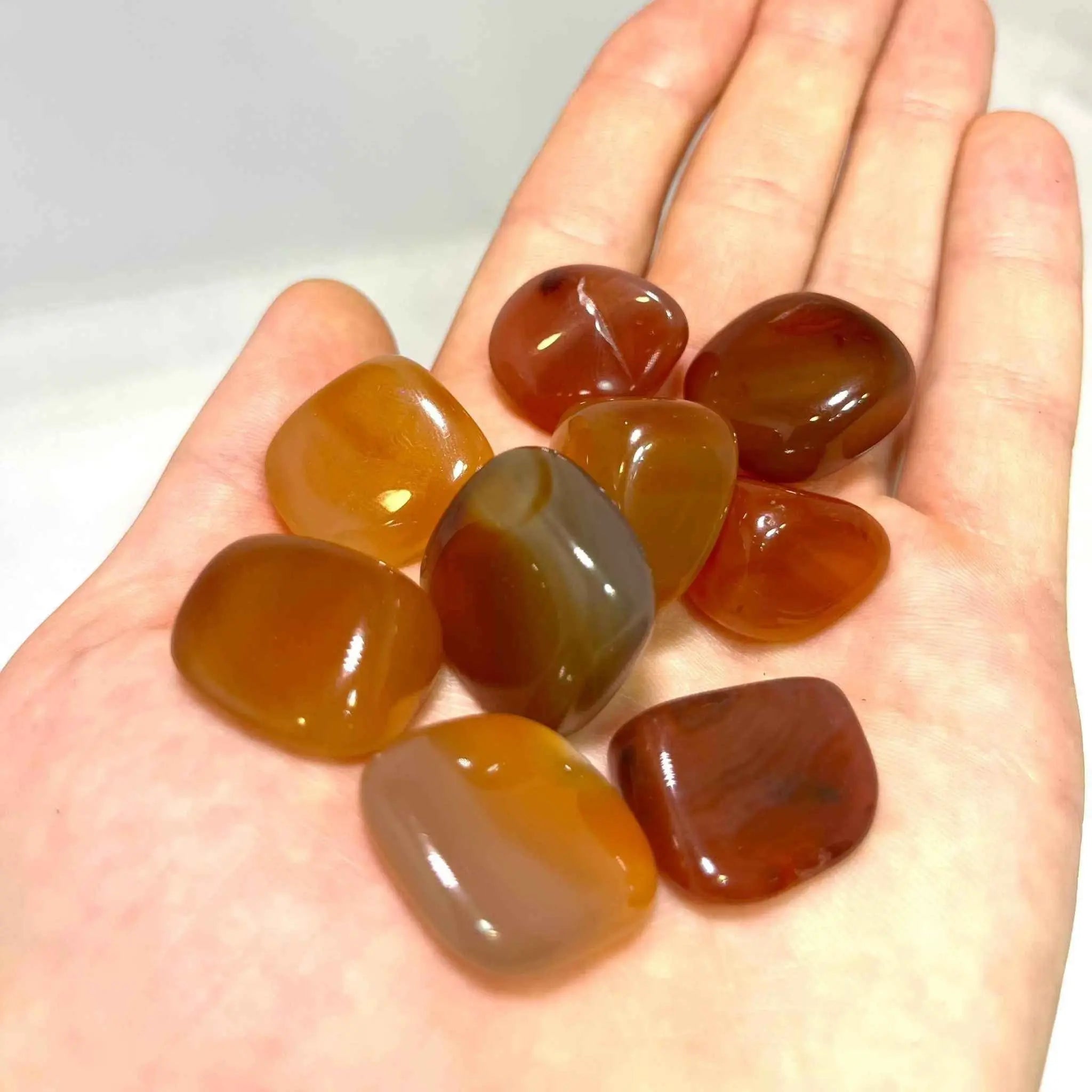 Carnelian Tumbled Pocket Stone (B) | Tumbled Stones | Wiccan Center