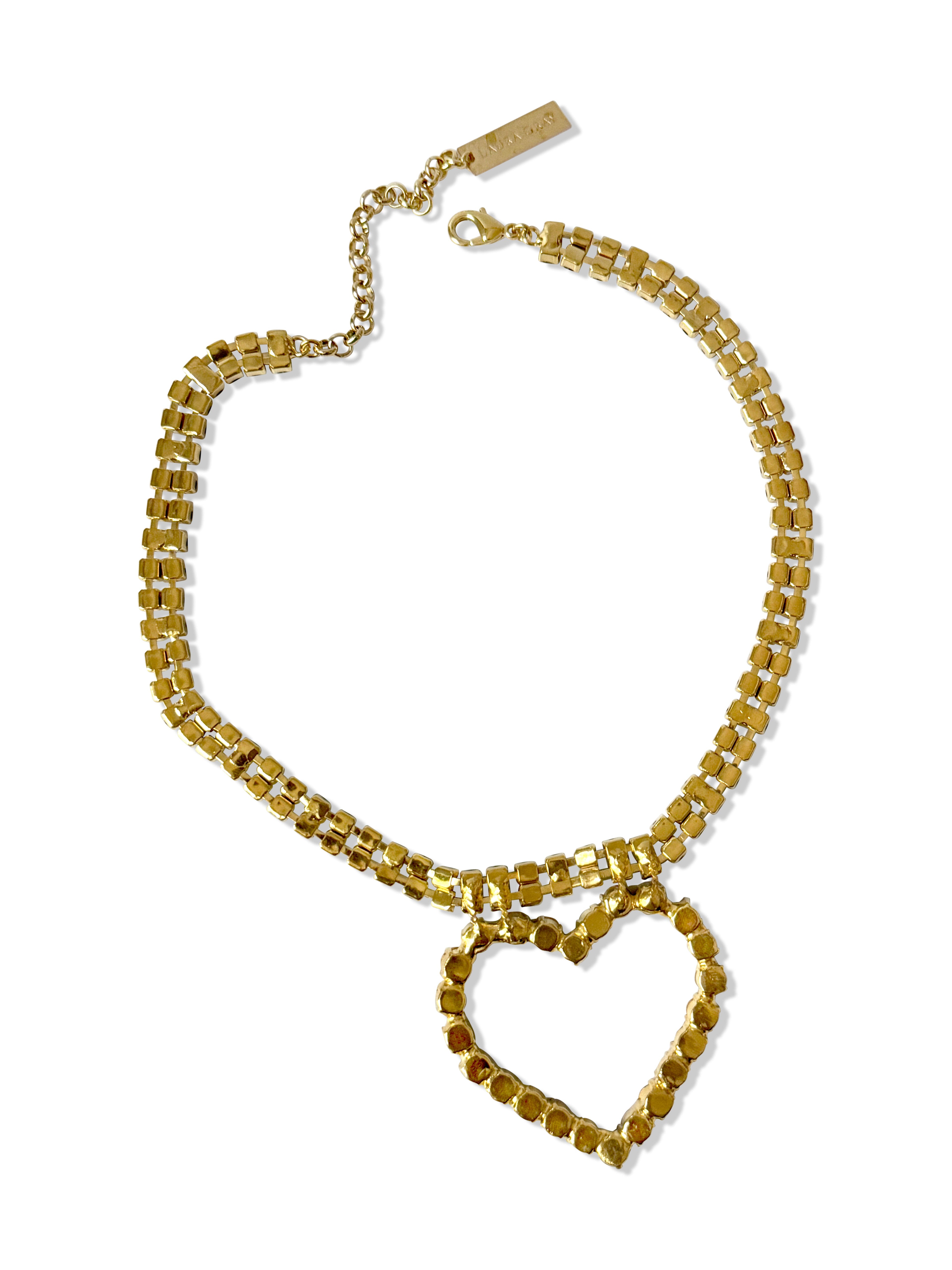 Lulu Diamond Heart Necklace