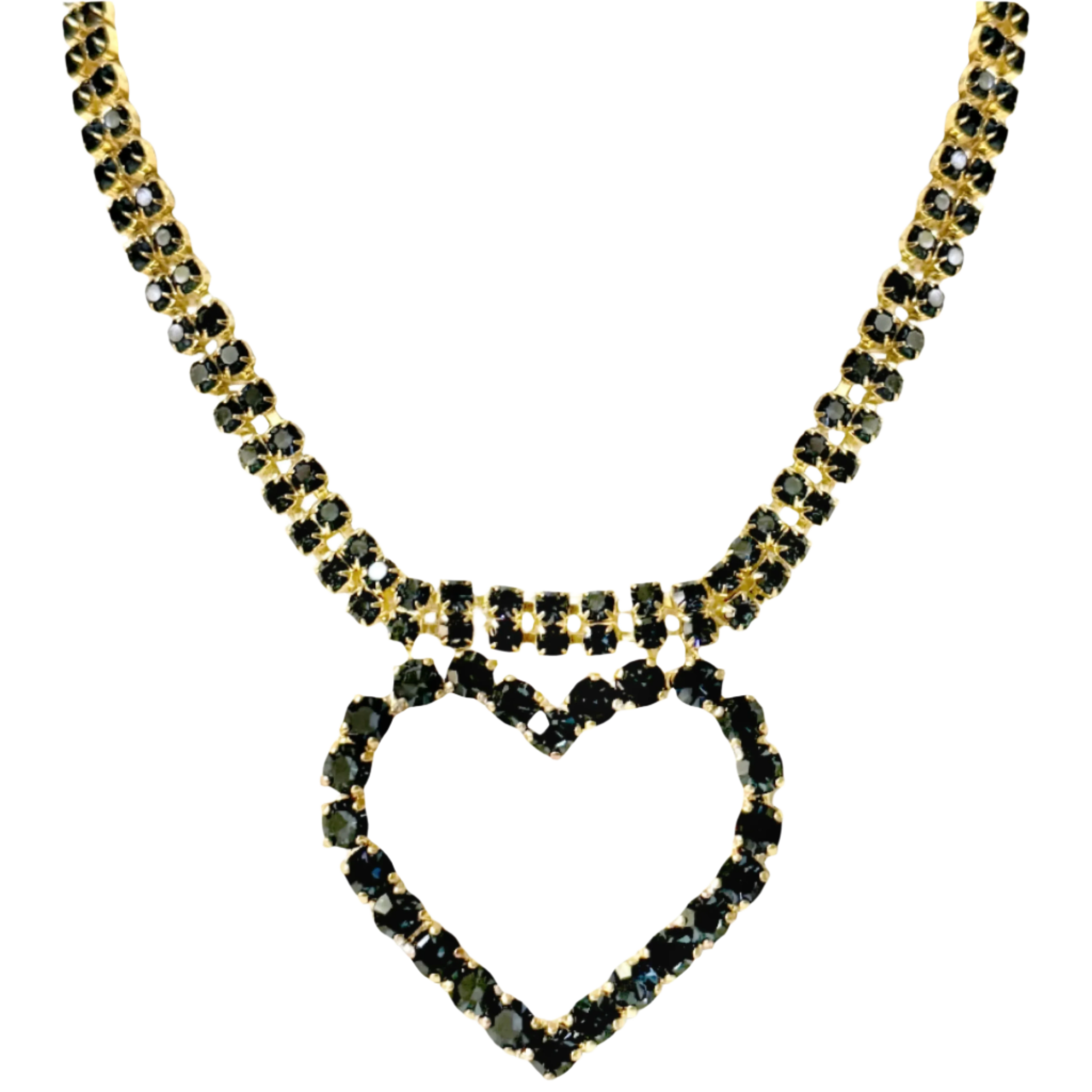 Lulu Blue Heart Necklace