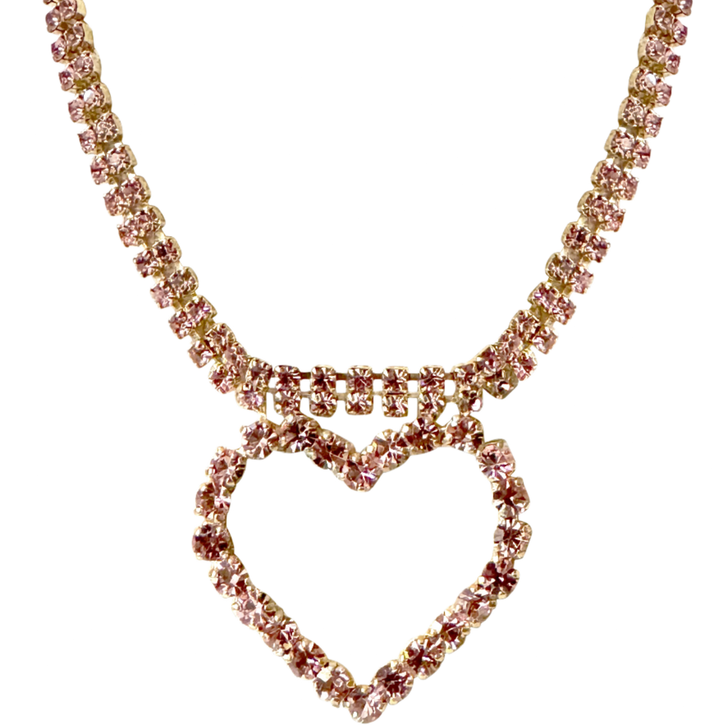 Lulu Pink Heart Necklace