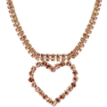 Lulu Pink Heart Necklace