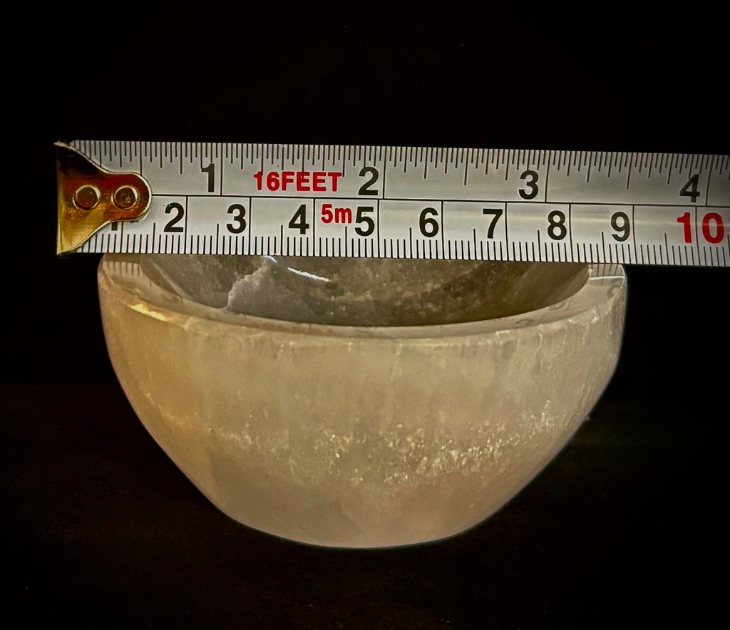 The Sacred Nightstand Selenite Cleansing Bowl | 3" Moroccan Crystal Charging & Ring Dish | | Wiccan Center
