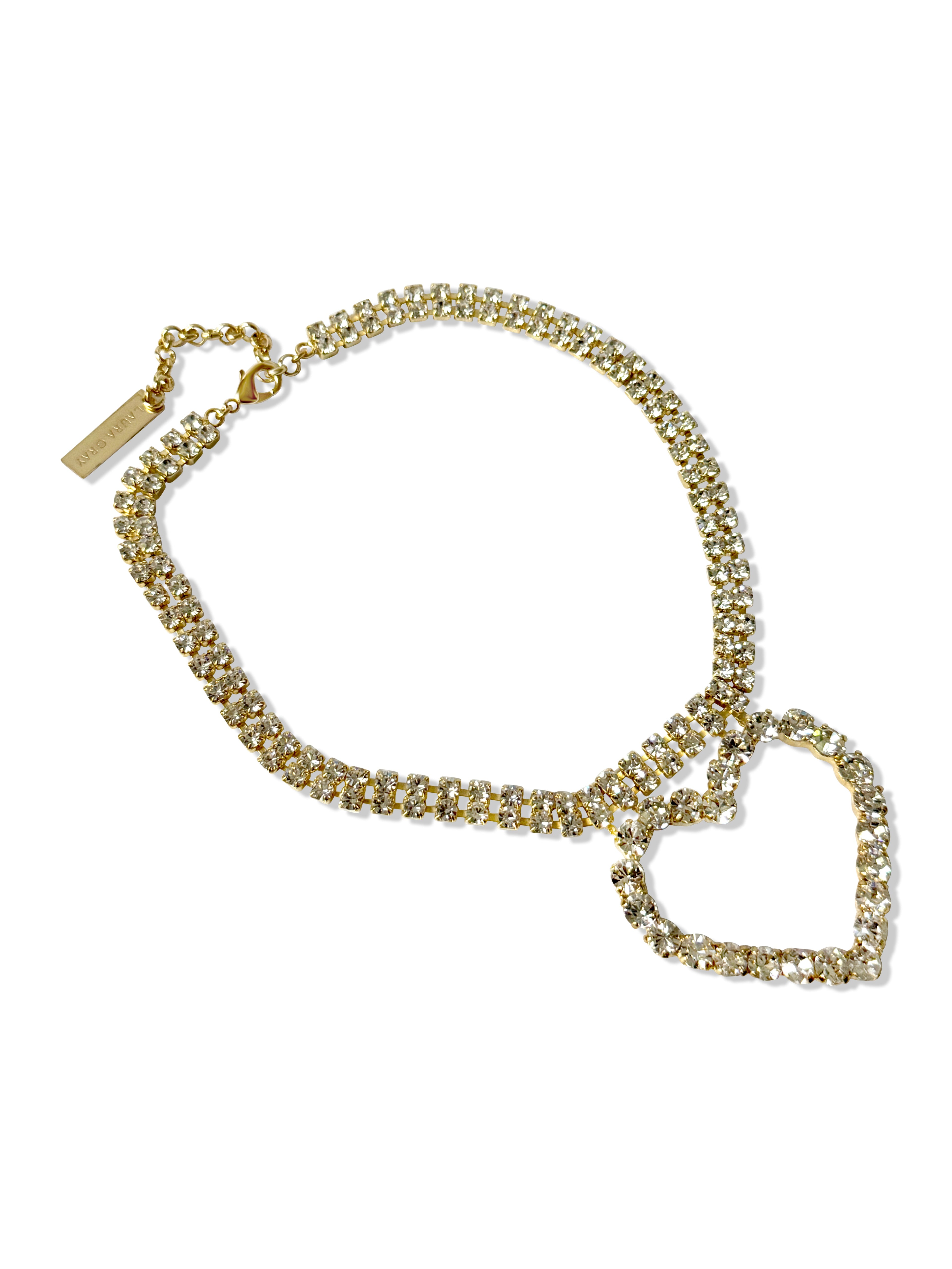 Lulu Diamond Heart Necklace