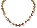 Daphne Pink Crystal Riviera Necklace