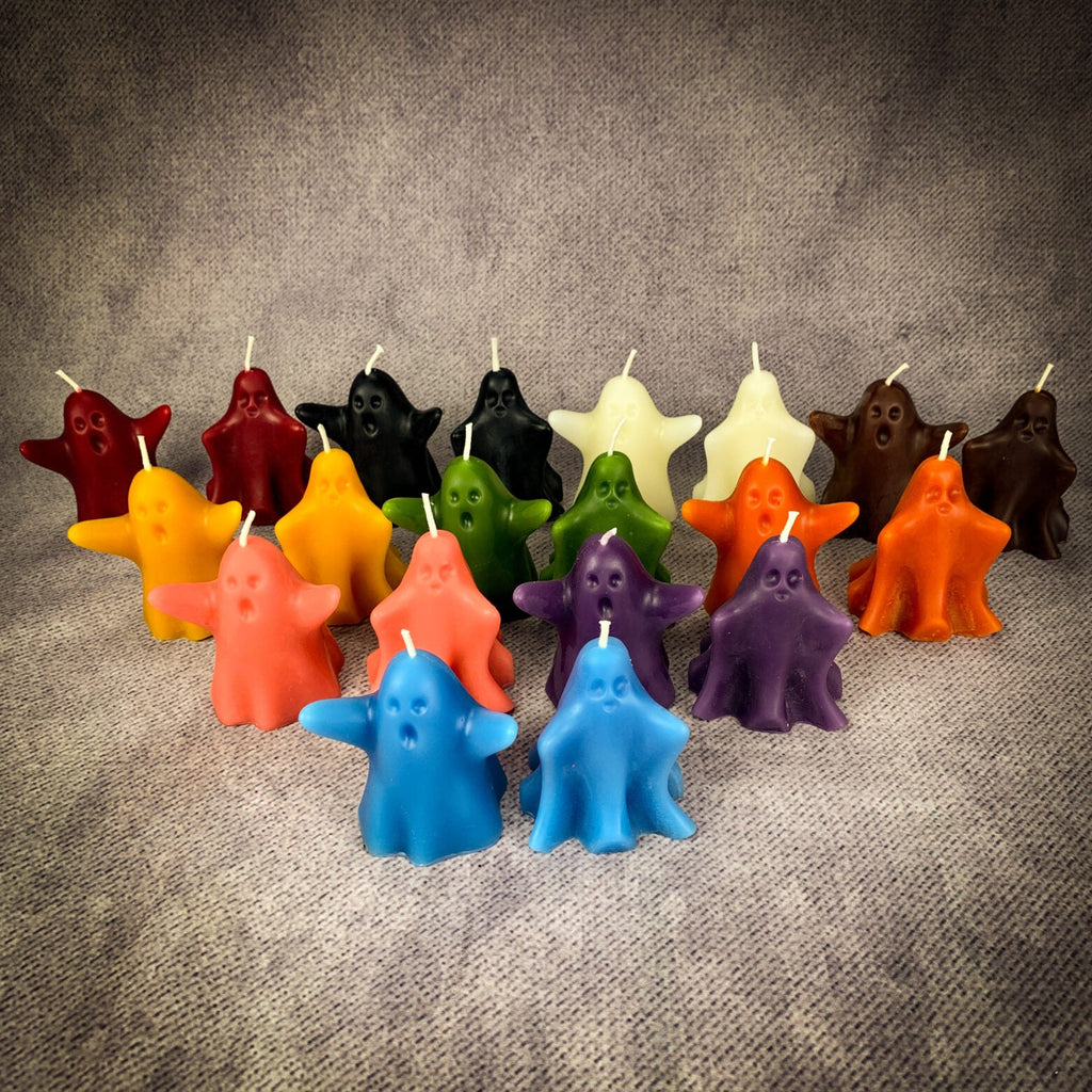 Beeswax Wishing Ghosts Spell Candle Set - Spirit Guide & Ancestor Magic | Beeswax Candle | Wiccan Center