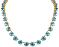Daphne  Aqua Crystal Riviera Necklace