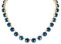 Daphne Dark Blue Crystal Riviera Necklace
