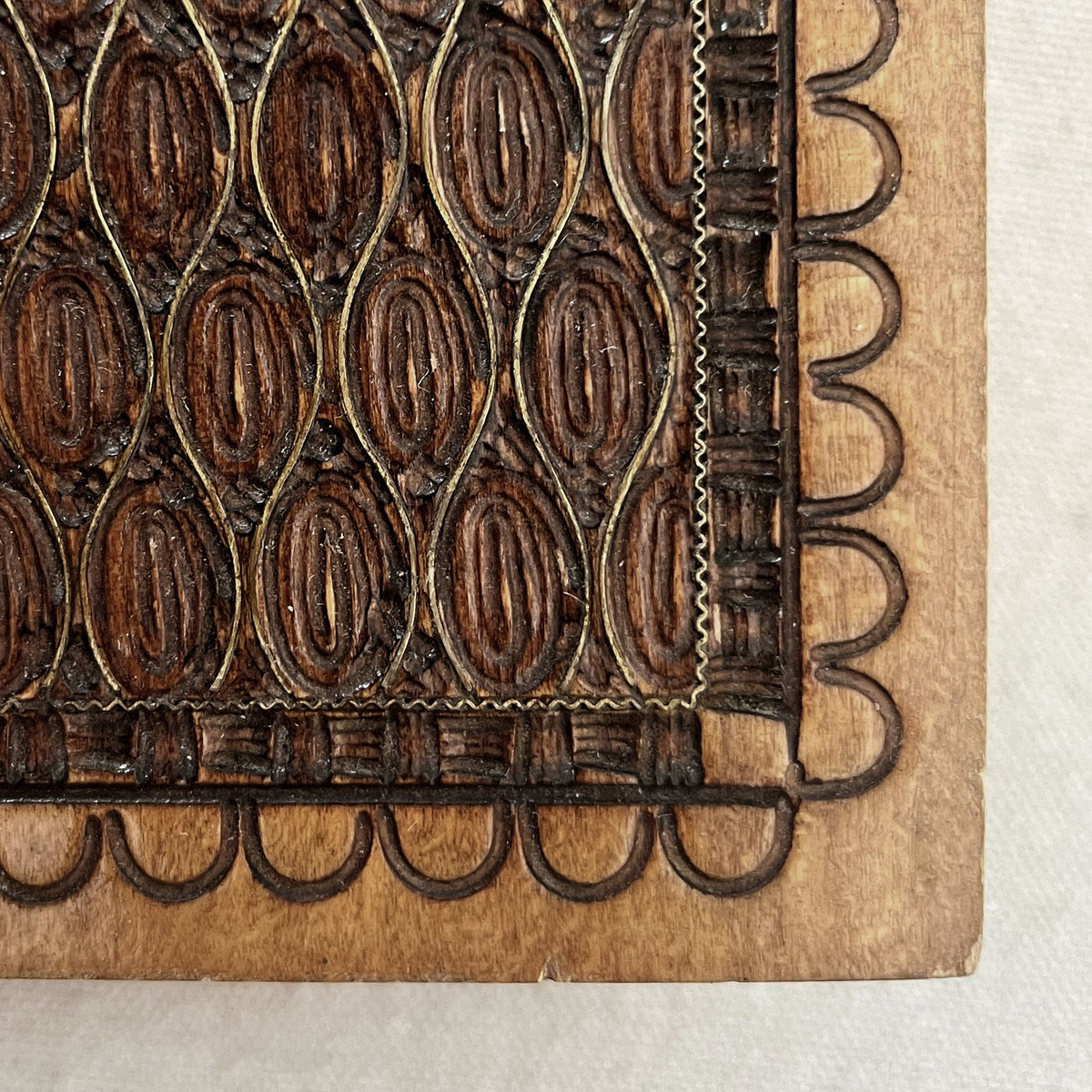 Vintage Carved Wood Box