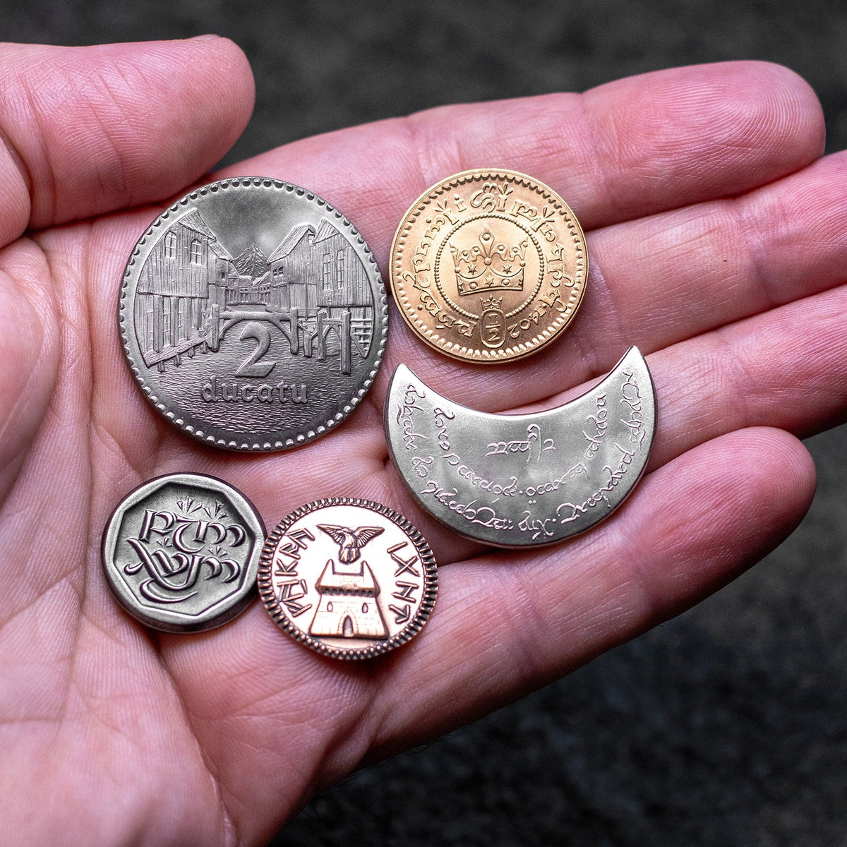 The Lord of the Rings™ Set #2 - Middle-earth Set of Five Coins | Artwork | Wiccan Center