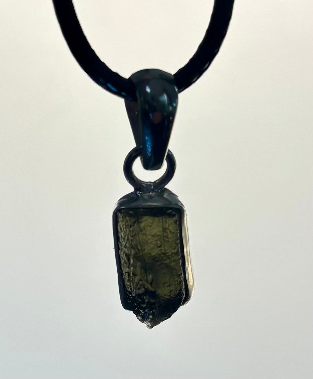 Raw Moldavite Pendant Necklace - Cosmic Transformation (Choose Your Exact Piece) | | Wiccan Center