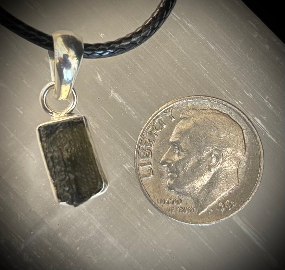 Raw Moldavite Pendant Necklace - Cosmic Transformation (Choose Your Exact Piece) | | Wiccan Center