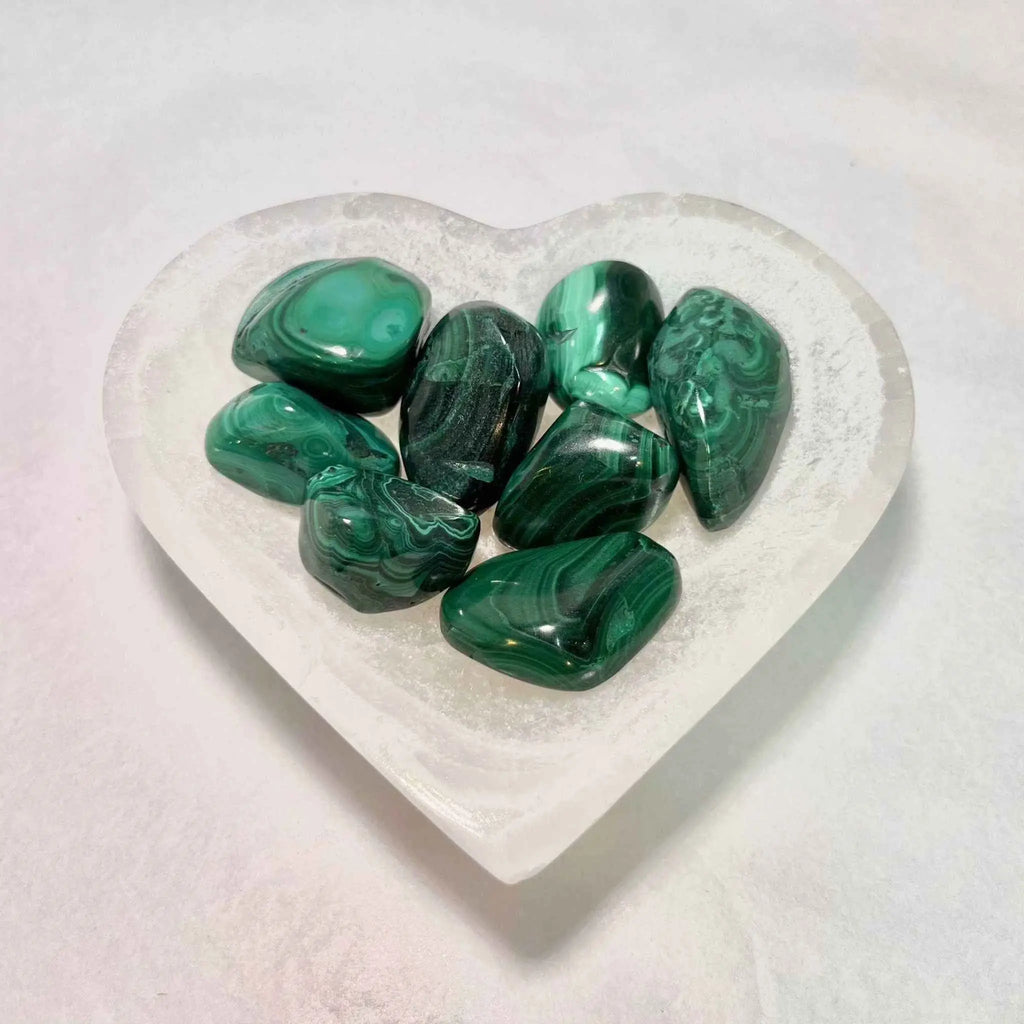 Malachite Tumbled Stone | Tumbled Stones | Wiccan Center