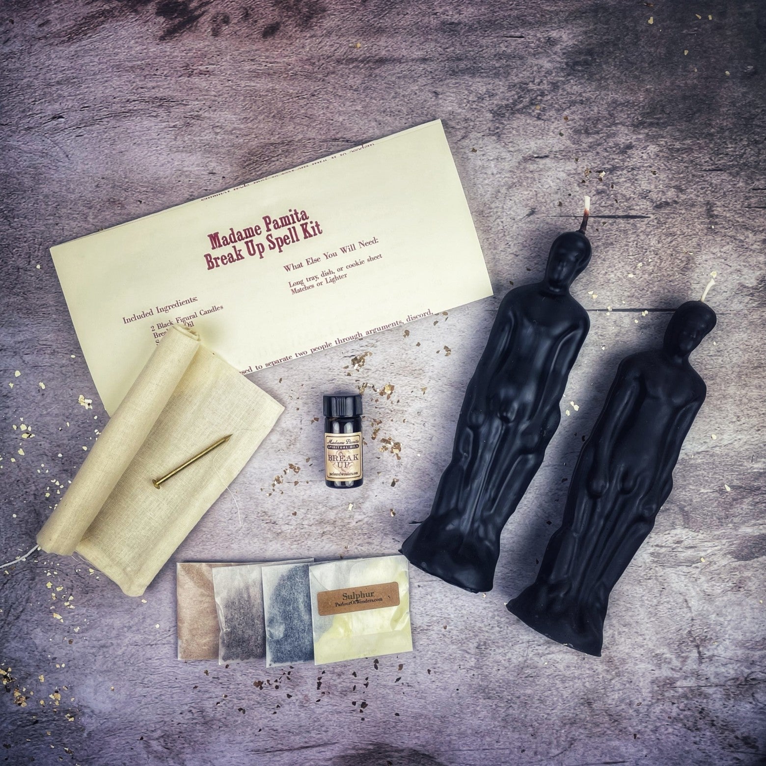 Break Up Candle Spell Kit - Male/Male - End Relationships & Partnerships | Candle Spell Kit | Wiccan Center