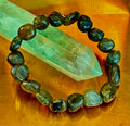 Cosmic Pebble Magic – Tumbled Natural Labradorite Bracelet (10–12mm) | | Wiccan Center